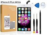 Compatible with iPhone 6 Plus Screen Replacement 5.5 inch (White), COASD LCD Digitizer Touch Screen Assembly Set with 3D Touch, Repair Tools and Professional Replacement Manual Includ (6 Plus White)