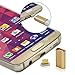 PortPlugs - Magnetic Charger Adapter/ Phone Dust Plug- Micro USB Snap On/Off Instant Power and Data Sync - Compatible with Fast Charging Android Devices (Gold)