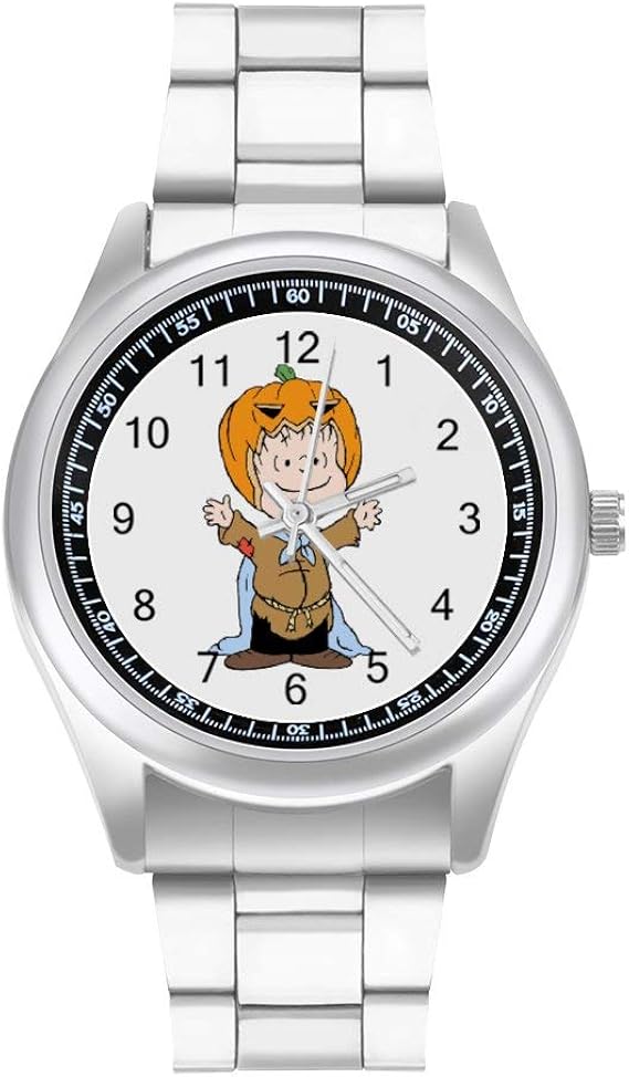 Amazon 腕時計 ステンレスバンド メンズ ビジネス 時計 うで時計 男性用 チャーリーブラウン メンズウォッチ シルバー おしゃれ カジュアル Watch 高校生 男 紳士 クォーツ時計 プリント ギフト ケース付き メンズ腕時計 腕時計 通販