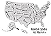 Blanchard's Enterprises Scratch Off Map of The United States - Beautiful Watercolors - Scratch Off Silver Foil to Reveal USA Scratch Map 12x17 US Map for Travelers - Full Accessory KIT Included!