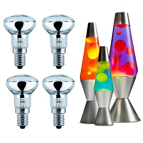 Scheiffer 4 x 30W R39 Dimmable Clear Reflector Spot Lights/Lava Lamp Bulbs SES E14 240v