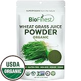 Biofinest Wheat Grass Juice Powder - Pure Freeze-Dried Chlorophyll Superfood - USDA Organic (4oz)