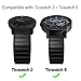 For Ticwatch E & Ticwatch 2 Band Strap, 20mm Watch Band, Quick-Release, Adjustable Premium Stainless Steel Metal Band, Smartwatch Strap for 20mm Watch/ Smartwatch, By Logity.
