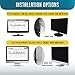 24 inch Computer Privacy Screen Filter for Widescreen Computer Monitor - 16:9 Aspect Ratio - Premium - Reversible Anti-Glare Protector - Privacy for Data Confidentiality by AirMat