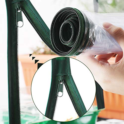 image for Worth Mini Ourdoors Indoor Greenhouse, 4 Tier 4 Shelf and PVC Cover Gr