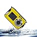 KINGEAR KG0008 Double Screens Waterproof Digital Camera 2.7-Inch Front LCD with 2.7inch Camera--Yellow