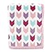 Hudson Baby Print Coral Fleece Blanket, Pink Chevron