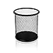 Pen Holder Set Of 3 - Premium Black Mesh Pencil Holder - Large & Sturdy Pencil Cups To Organize All Pens, Rulers & Scissors On Your Desk