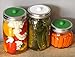 Fermilid - Fermentation Lids for Wide Mouth Mason Jars. Waterless Airlocks for Vegetable Fermenting and Pickling, Sauerkraut, Kimchi, Pickles and more (4 Lid Pack) - Green