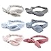 DRESHOW 6 Pack Knotted Bow Fashion Headband Rabbit ears Hairband Turban Headwrap Elastic Hair Accessories
