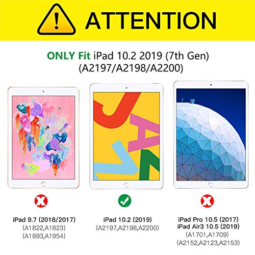ZtotopCase for New iPad 7th Generation 10.2 Inch 2019,Premium PU Leather Slim Folding Stand Cover wi - //coolthings.us