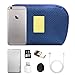 Electronics Organizer Accessories Bag Case, Portable Makeup Bag/Travel Digital Carrying Pouch Multifunction Cellphone/Headset/USB Data Cable/Charger Hard Drive Carry Case (Size L,Navy) - Happy Hours