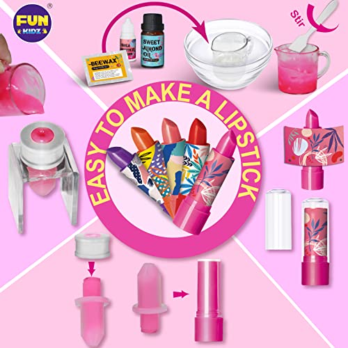 Real Lipstick Kit for Girls, FunKidz Kids Lipstick Making Kit for Teen