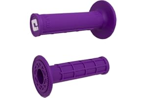 GENERIC ODI Ruffian Purple Dirtbike Grips MX Half Waffle Medium Compound Twist Throttles