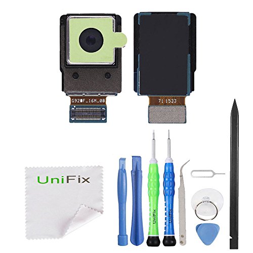 Unifix-Rear Facing Back Camera Flex Cable Replacement for Samsung Galaxy S6 Edge Plus G928V G928A G928T G928P G928F G928R + Tool Kit