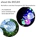 Solar String Lights Outdoor Crystal Ball Waterproof Globe String Lights Solar Powered Fairy Lighting for Garden Home Landscape Holiday Decorations (Multicolor)