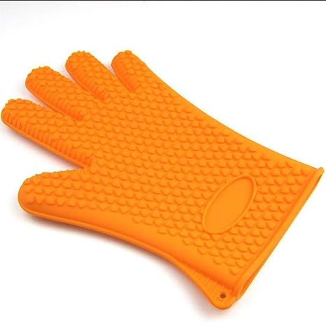 Shoponme Silicone Oven Glove Thick Cooking BBQ Grill Glove Oven Mitt Baking Glove Kitchen Barbecue Glove Kitchen Gadgets Heat Resistant