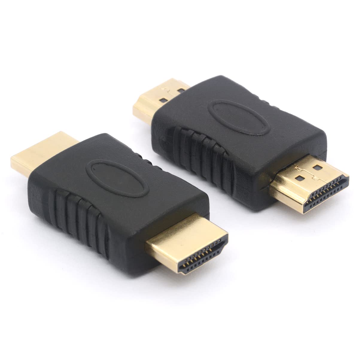 HTGuoji HDMI Coupler, HDMI Male to HDMI Male Straight In-line Coupler Adapter 19 Pin HDMI Connector for HDMI (2-Pack)