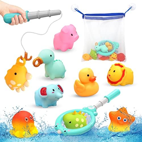 Bath Toy Bathtub Toy with Organizer and ColorChanging Floating