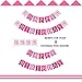 Puppy Happy Birthday Banner | Girl Birthday Sign | Paper Card Stock Bday Party Decoration - Pink