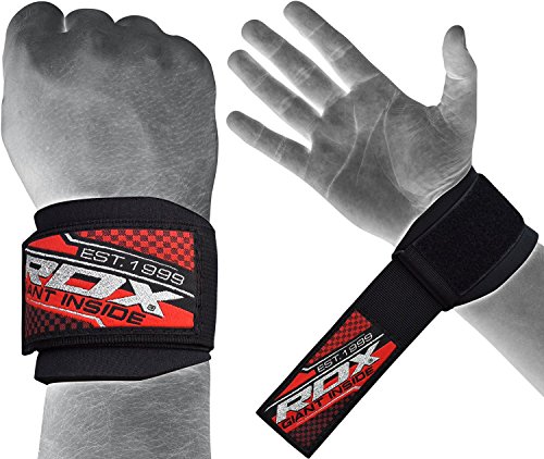 RDX Weight Lifting Wrist Straps |Thick Neoprene Padded Support with Hook & Loop Closure | Great for Powerlifting, Bodybuilding, Strength Training, Xfit Exercise, Deadlift, Gymnastics RDX Weight Lifting Wrist Straps |Thick Neoprene Padded Support with Hook & Loop Closure | Great for Powerlifting, Bodybuilding, Strength Training, Xfit Exercise, Deadlift, Gymnastics