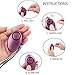 Personal Alarm, IEKA 2Pack 140 DB Safety Emergency Key Chain Alarm, Safe Sound Self-Defense Security Siren with Mini LED Flashlight Best for Kids,Women,Night Workers and Valentine's Day Gift ( Purple)