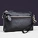 Aladin Small Leather Crossbody Bag/Wristlet Purse 2 In 1 Handbag for Women Teen Girls (Black)