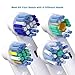 Oral B Replacement Toothbrush Heads, iTrunk 16 Pack Electric Toothbrush Heads Compatible with Pro 3000 Pro 5000 Pro 7000, Includes 4 Precision Clean, 4 Floss Action, 4 Cross Action & 4 3D White