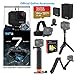 GoPro Hero7 Black Action Camera with GoPro Accessory Bundle - Handler, 3-Way, Shorty, Head Strap, and Dual Battery Charger w/ Battery