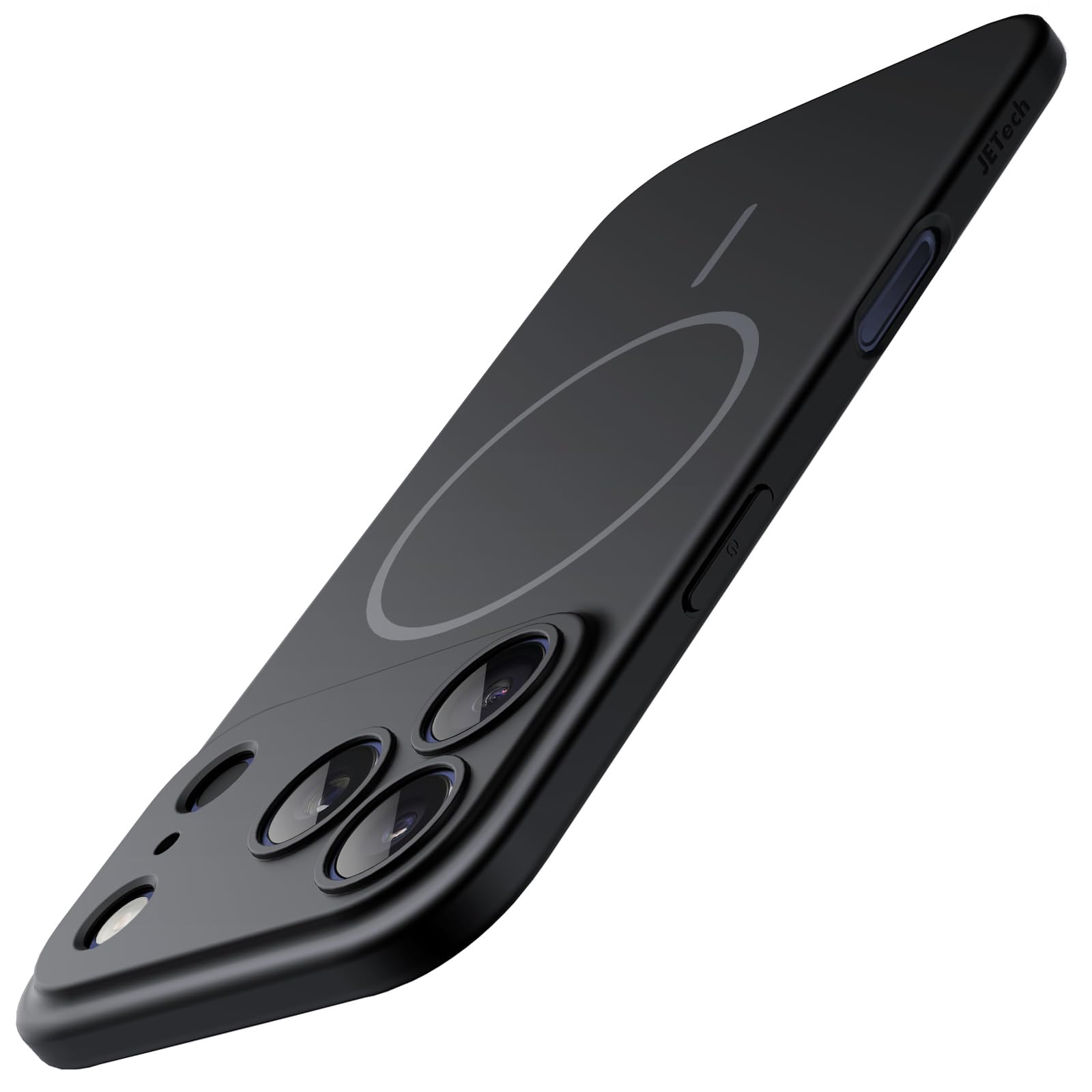 Photo 1 of JETech Magnetic Slim Case for iPhone 17 Pro Max 6.9-Inch, Compatible with MagSafe, Ultra-Thin Lightweight Minimalist Phone Cover with Matte Finish and Full Camera Lens Protection (Black)