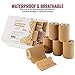 Self Adherent Wrap - Bulk Pack of 6, Athletic Tape Rolls and Sports Wraps, Self Cohesive Non-Woven Adhesive Bandage (3 in x 5 Yards) for Ankle Sprains & Swelling
