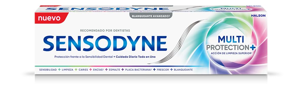 Sensodyne Multi-Protection Whitening Toothpaste, Toothpaste Front Sensitivity Protection + Daily Care, 75 ml