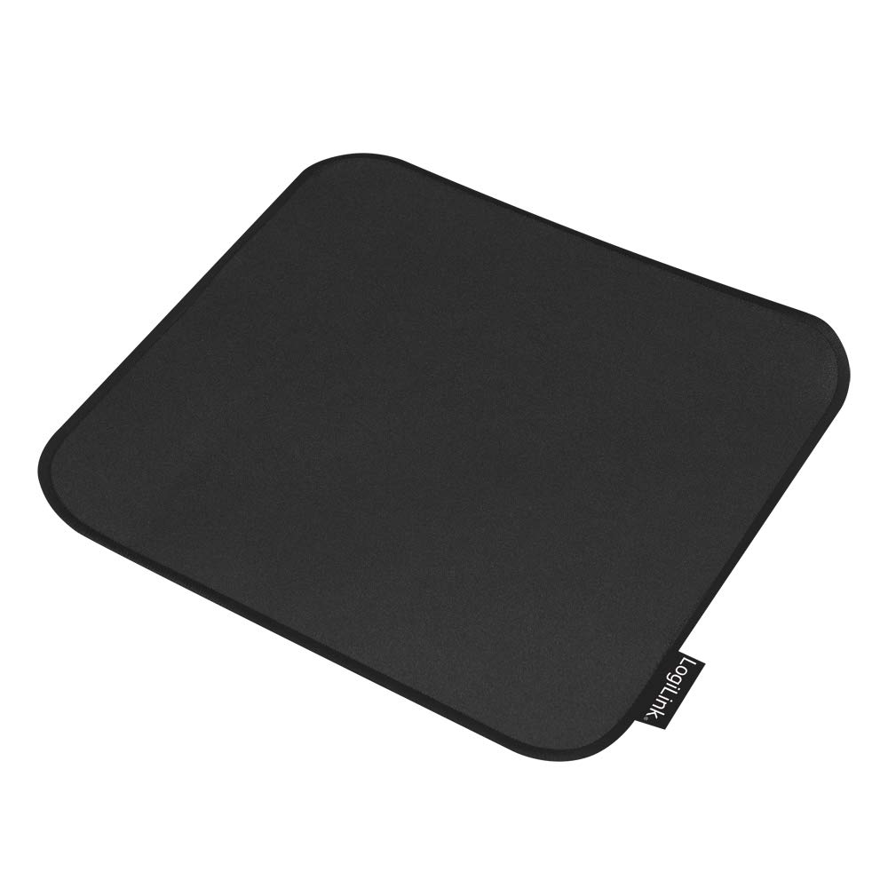 LogiLink - flexible gaming mouse pad with non-slip underside and particularly sliding polyester surface Black Größe M (250 x 220x 2mm)