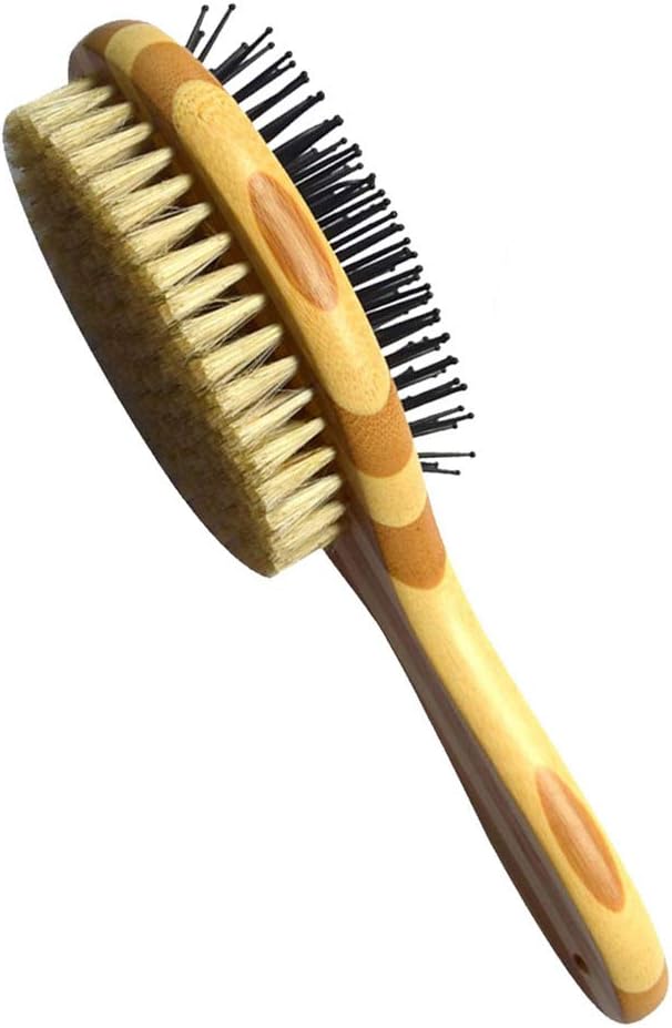 Spazzola 2in1 Per Cani E Gatti - Doppia Testa Con Puntoni Arrotondati, Ideale Per Pelo Lungo E Corto - Foto 2