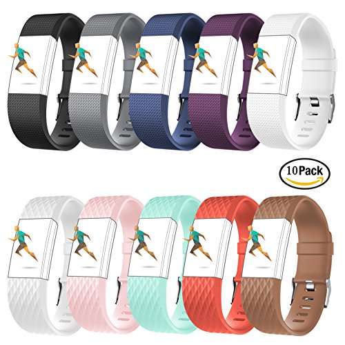For Fitbit Charge 2 Bands,CreatGreat Silicone Replacement Band for Charge 2/Fitbit Charge 2 Band/Fitbit Charge 2