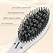 Hair Straightener Brush Fast Ceramic Heating Hair Straightening Brush with Auto-off Function And Anti-Scald, Detangling Straightener Brush For Silky Natural Straight Hair Styling