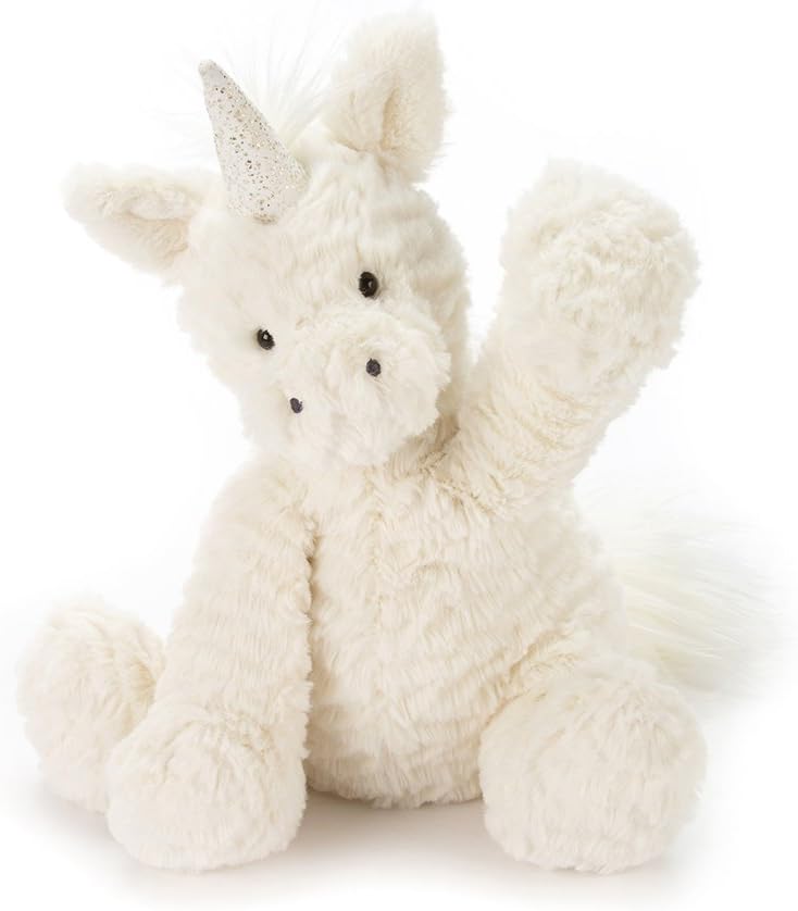 Jellycat Fuddlewuddle Unicorn Stuffed Animal, Medium, 9 inches: Toys & Games