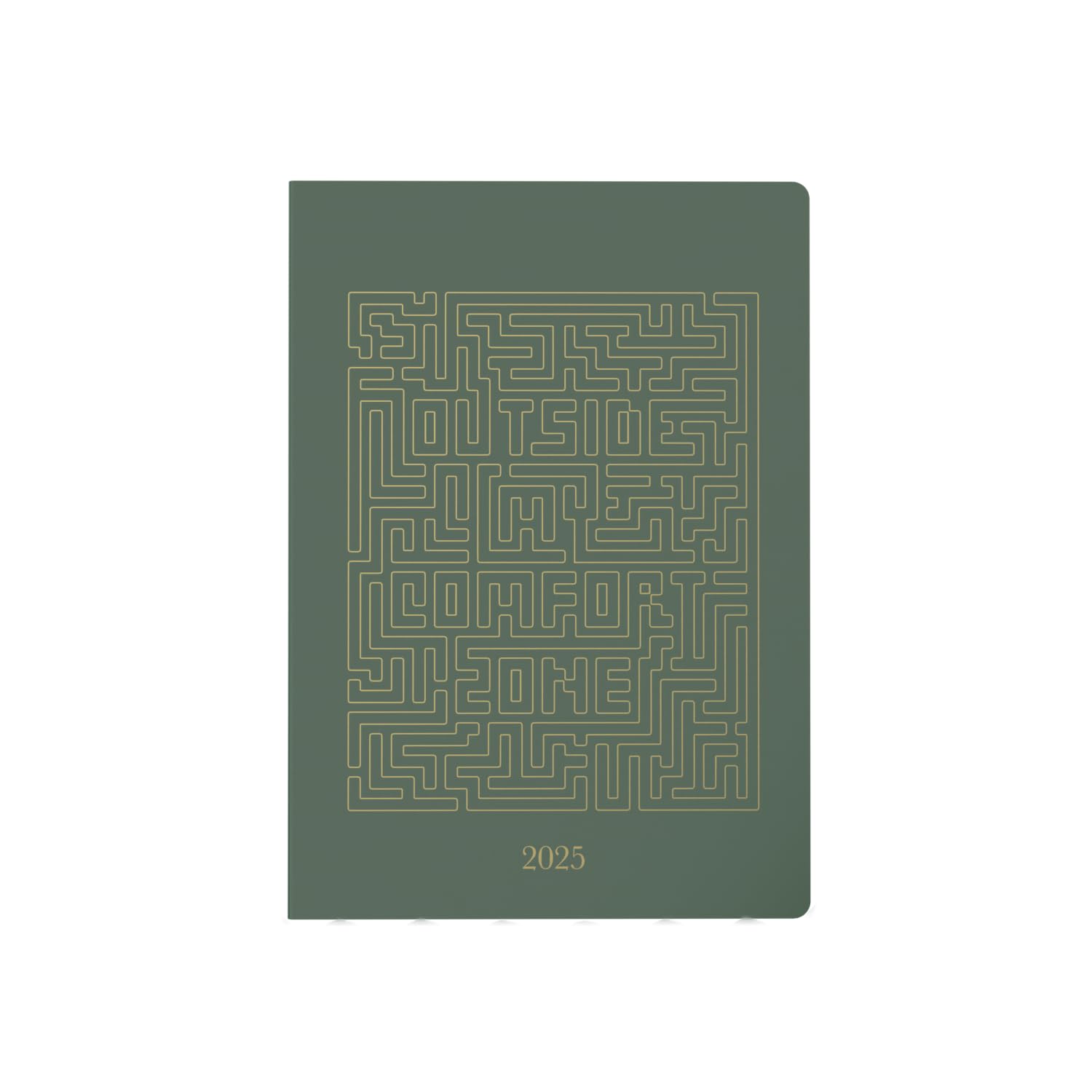 Collins Expressive Type 2025 Planner - A5 Week to View Diary - Green - (E-ET153.52-25) - Stylish Weekly Eco Diary with Recycled Paper