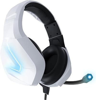 Orzly Hornet RXH-20 Siberia Edition Gaming Headset White for PC PS5 PS4 Xbox