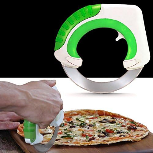 THE DAY Rolling Circular Kitchen Knife Pizza Cutter Salad Chopper