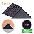 Rug Grippers for Hardwood Floors, ZC GEL Anti Slip Rug Grippers with Non Curling Washable and Reusable Non-Trace Removable Eco-Friendly Carpet Gripper for Tile Floors, Carpets, Floor Mats, Black 8 pcs