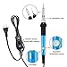 Soldering Iron Kit, Kusonkey Adjustable Temperature Welding Soldering Iron 60W 110V Portable Soldering Iron with PU Carrying Case