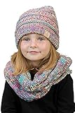 Funky Junque Girls Boys Infinity Scarf Matching Hat Beanie Tail Headwrap Bundle