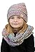 Funky Junque Girls Boys Infinity Scarf Matching Hat Beanie Tail Headwrap Bundle