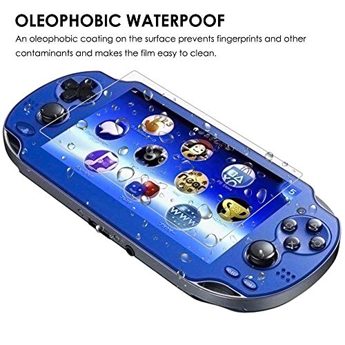 SNNC PlayStation Vita 1000 Screen Protector Anti-Scratch Tempered Glass Film Shield Games Console Joy Con Accessories Case For PSV1000