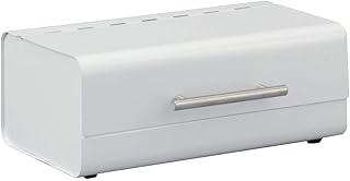 Zeller 27345 Brotkasten, Metall / 36 x 23 x 14, weiß