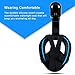 YUDER Full Face Snorkel Mask with 180° Full Face Scuba Mask Snorkeling Mask Breathing & Anti-Fog Anti-Leak Panoramic View Snorkel Set for Adults or Kids,Detachable Camera Mount Pivot Arm and Earplug