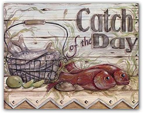 Fisherman's Catch III by Kate McRostie~Catch of the Day UNFRAMED Art Print