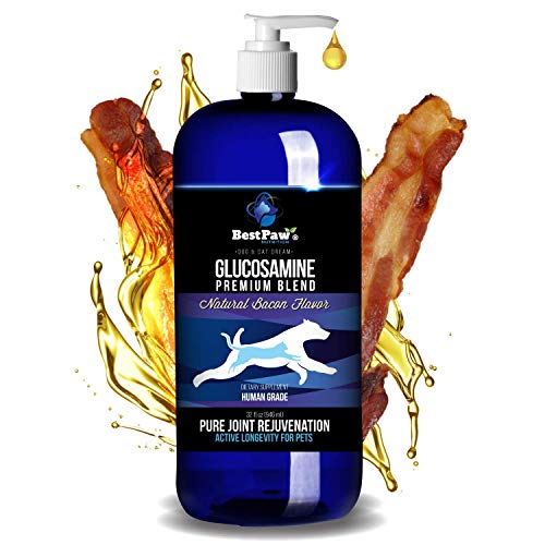 Best Paw Nutrition Bacon Flavor Liquid Glucosamine for Dogs & Cats