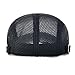 JANGOUL Men's Mesh Flat Cap Duckbill Beret Ivy Gatsby Newsboy Driving Cabbie Caps Hunting Hat (Black)